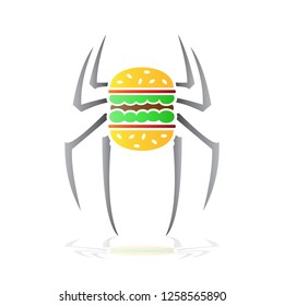 Spider burger logo