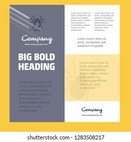 Spider Business Company Poster Template. with place for text and images. vector background