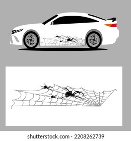 spider car decal. car stripes decal