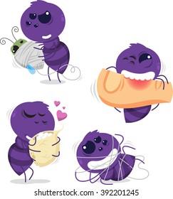 spider cartoon set 2