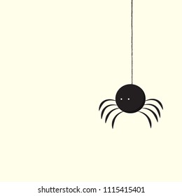 spider cartoon vector. free space for text. wallpaper. background.