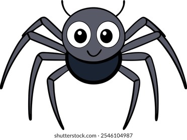 A Spider Cartoon Vector Illustration 