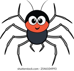 A Spider Cartoon Vector Illustration 