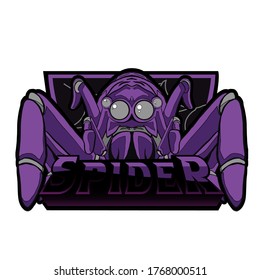 Diseño atractivo del logotipo de la caverna de Spider
