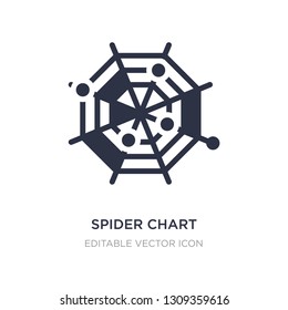 spider chart icon on white background. Simple element illustration from Business concept. spider chart icon symbol design.