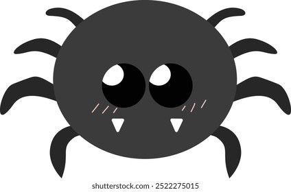 spider cheerful face illustration halloween