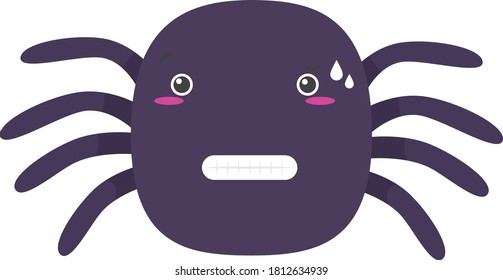 spider with circular shape gestures and legs on the sides