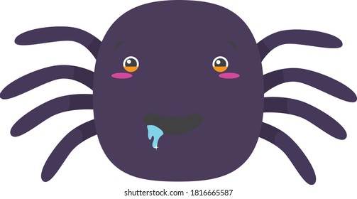 spider with circular shape gestures and legs on the sides
