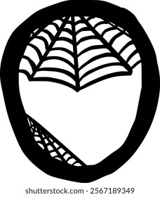 Spider Cob Web Letter Alphabet O