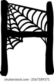 Spider Cob Web Letter Alphabet H