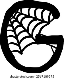 Spider Cob Web Letter Alphabet G