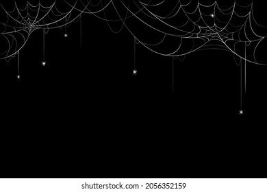 Spider and cobweb background. Halloween