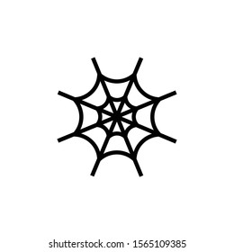 Spider cobweb icon in trendy flat style isolated on white background. Symbol for your web site design, logo, app, UI. Vector illustration, EPS