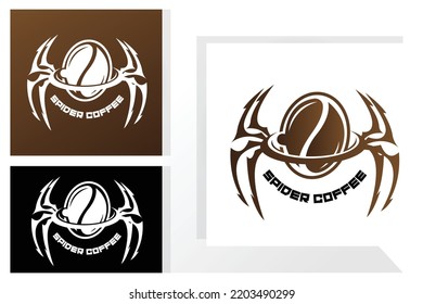 Spider and Cobweb Logo Vector Icons