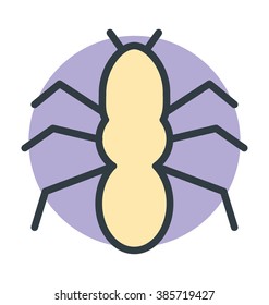 Spider Colored Vector Icon