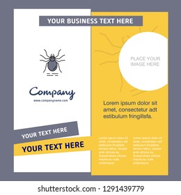 Spider Company Brochure Template. Vector Busienss Template