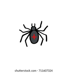spider doodle icon