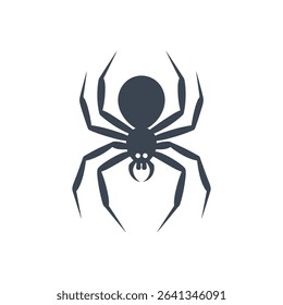 Spider with eight legs icon