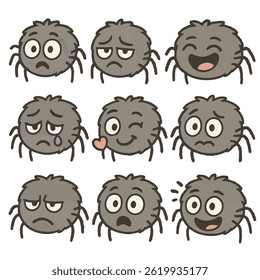 spider emotions set icons cartoon vector
vector set collection cartoon animals illustration on white background
cartoon collection spider
Collection of 9 cartoon animals