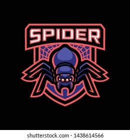 Spider esport, mascot, branding, gaming logo design