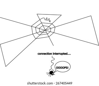 Spider fell from the network - connection is interrupted