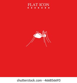 Spider flat icon. Spider logo illustration.