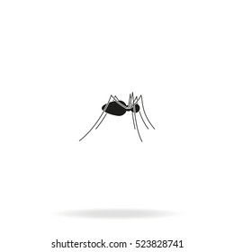 Spider flat icon. Spider logo illustration.