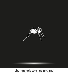 Spider flat icon. Spider logo illustration.
