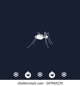 Spider flat icon. Spider logo illustration.