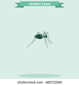 Spider flat icon. Spider logo illustration.