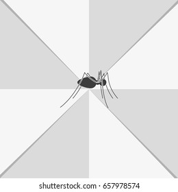 Spider flat icon. Spider logo illustration.