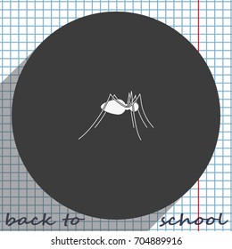 Spider flat icon. Spider logo illustration.