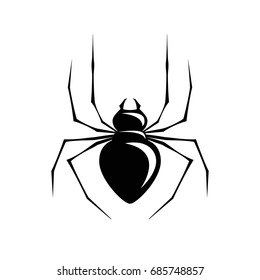 Spider. Flat simple icon on white background
