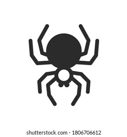 spider Flat solid Halloween Icon