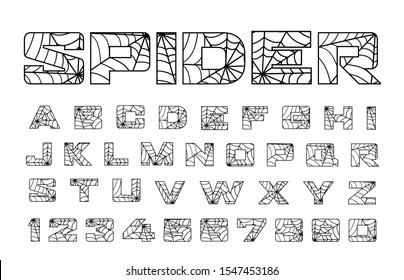spider font spiderman alphabet black letters stock vector royalty free 1738020788 shutterstock