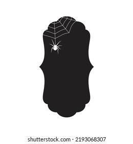 Spider frame- Halloween theme, vector artwork