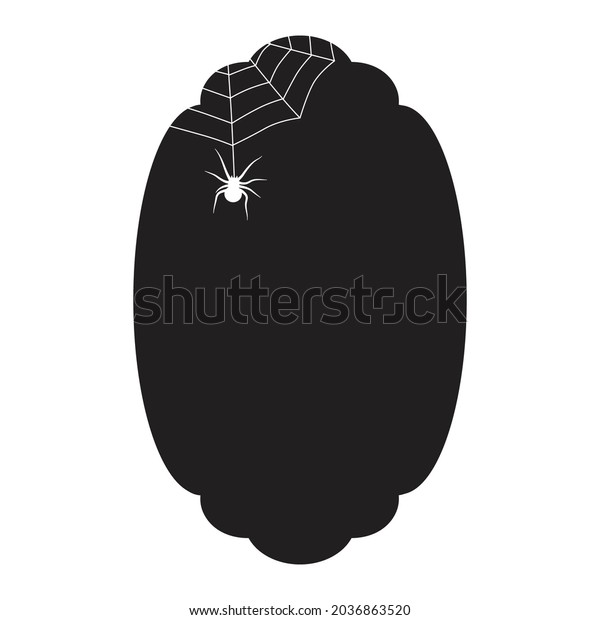 Spider Frame Halloween Theme Vector Artwork Stock Vector (Royalty Free ...