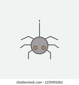 Spider for Halloween colored icon. One of the Halloween collection icons for websites, web design, mobile app