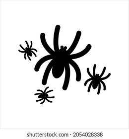Spider halloween icon, vector illustration
