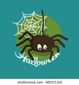 Spider Halloween illustration