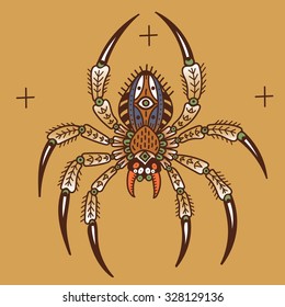 spider halloween old school 
