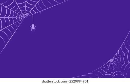 Spider halloween scary and horror banner