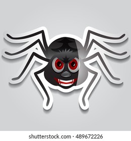 Spider Halloween Sticker