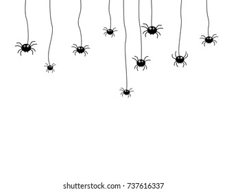 spider Halloween, Vector  on white background