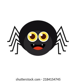 Spider in Hallowenn day. Funny spider cartoon design