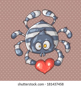 spider and heart
