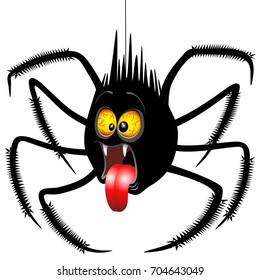 Spider Horrified Fun Cartoon Character