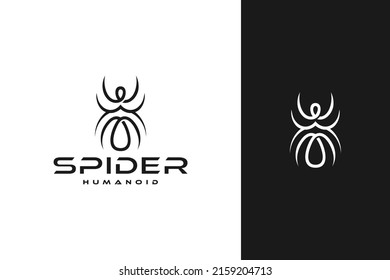 diseño de arañas y logotipos humanos
