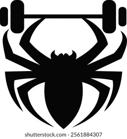 spider icon black color vector image 