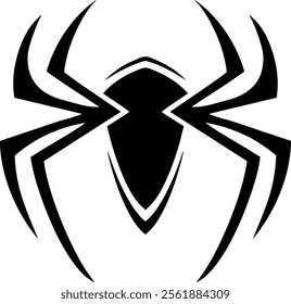 spider icon black color vector image 